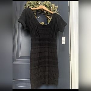 Chic Free People black stretch dress Brand New w tags xsmall